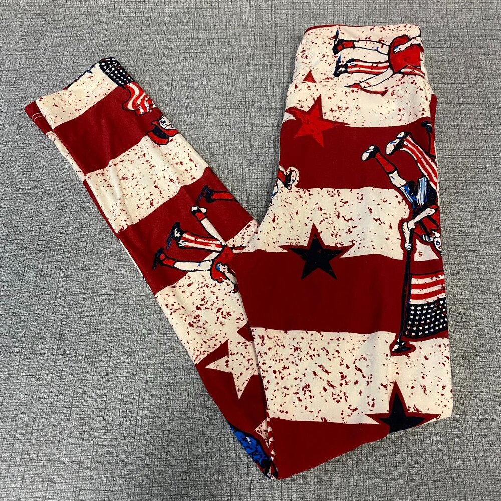 NWOT LuLaRoe Leggings Tween 4th of July